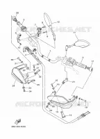 GUIDON ET CABLES pour Yamaha SUPER TENERE 2015