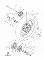 ROUE ARRIERE pour Yamaha SUPER TENERE 2015
