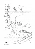 GUIDON ET CABLES pour Yamaha GRIZZLY 2008