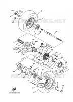 ROUE ARRIERE pour Yamaha GRIZZLY 2008