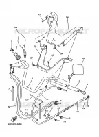 GUIDON ET CABLES pour Yamaha SKYLINER 1997