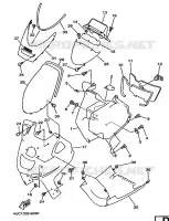 PROTEGE JAMBES pour Yamaha SKYLINER 1997