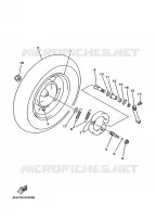 ROUE ARRIERE pour Yamaha SKYLINER 1997