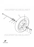 ROUE AVANT pour Yamaha SKYLINER 1997
