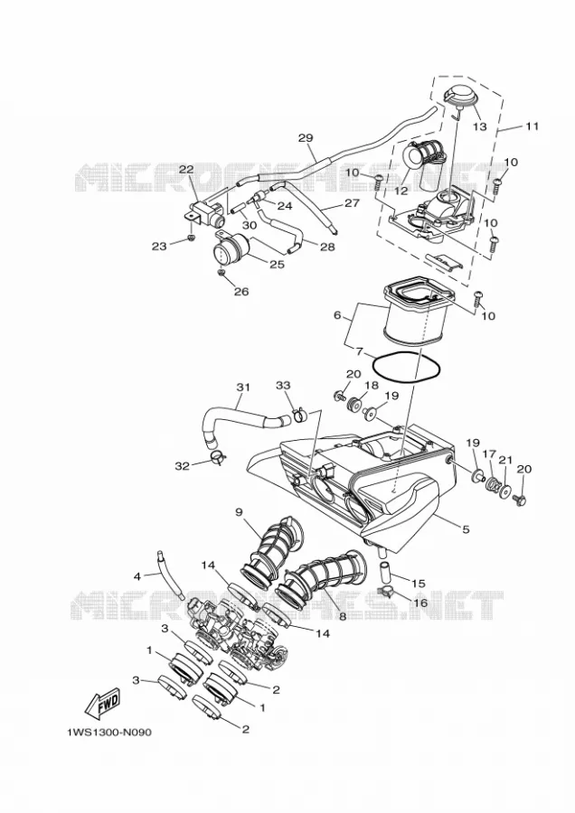 ADMISSION Yamaha MOTO 700 2016 MT  MT07