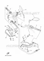 GUIDON ET CABLES pour Yamaha SUPER TENERE 2015