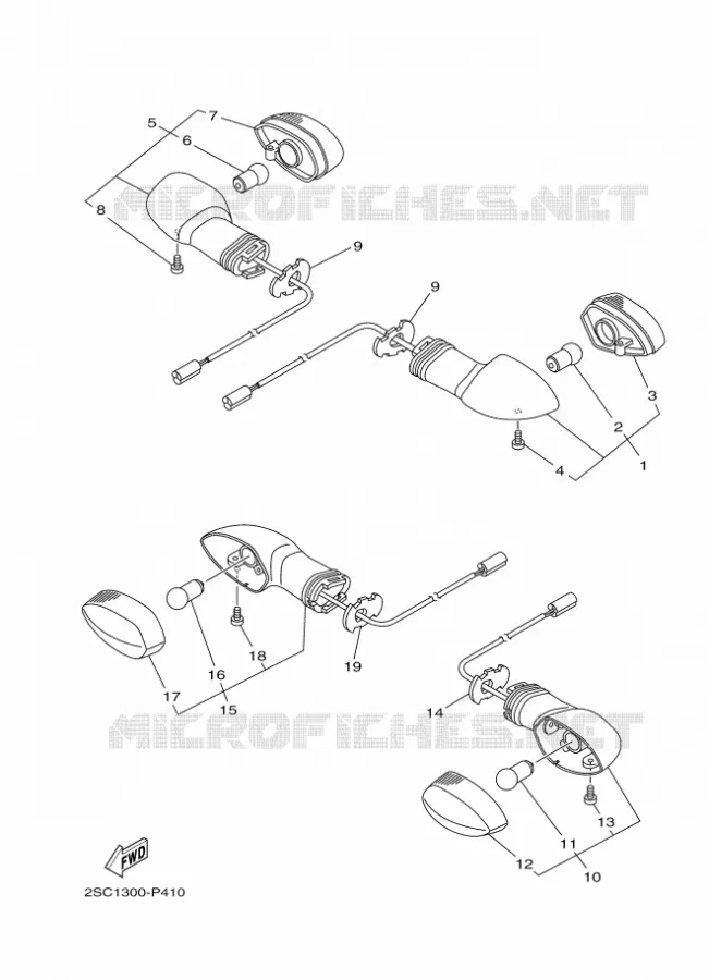 CLIGNOTANT Yamaha MOTO 900 2016 MT  MT09TRA