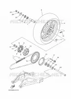 ROUE ARRIERE pour Yamaha MT 2016