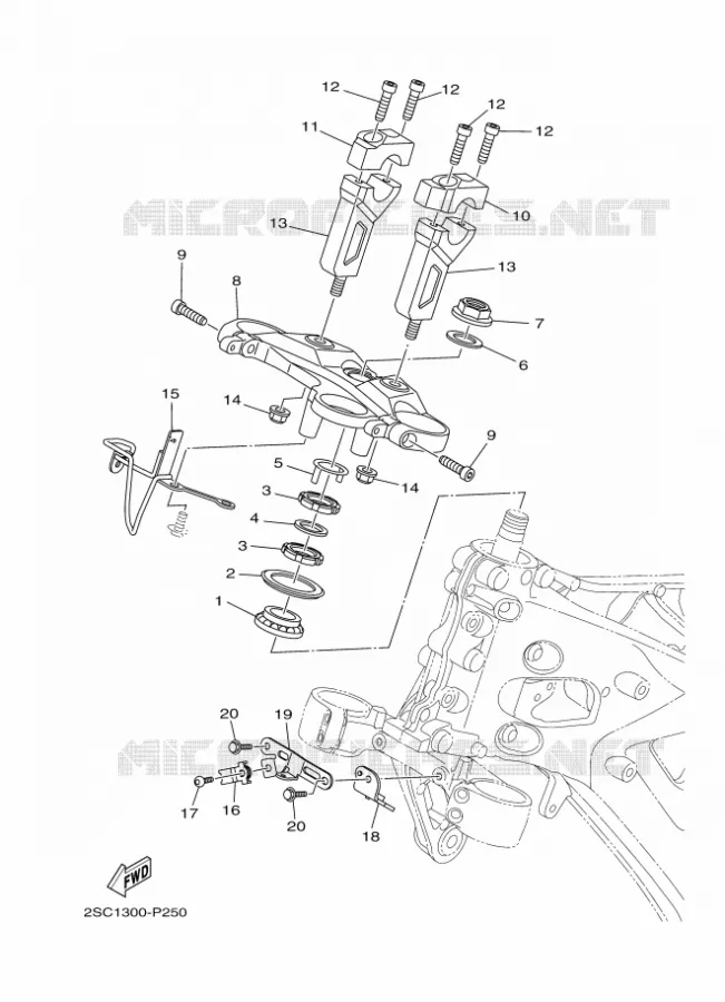DIRECTION Yamaha MOTO 900 2016 MT  MT09TRA
