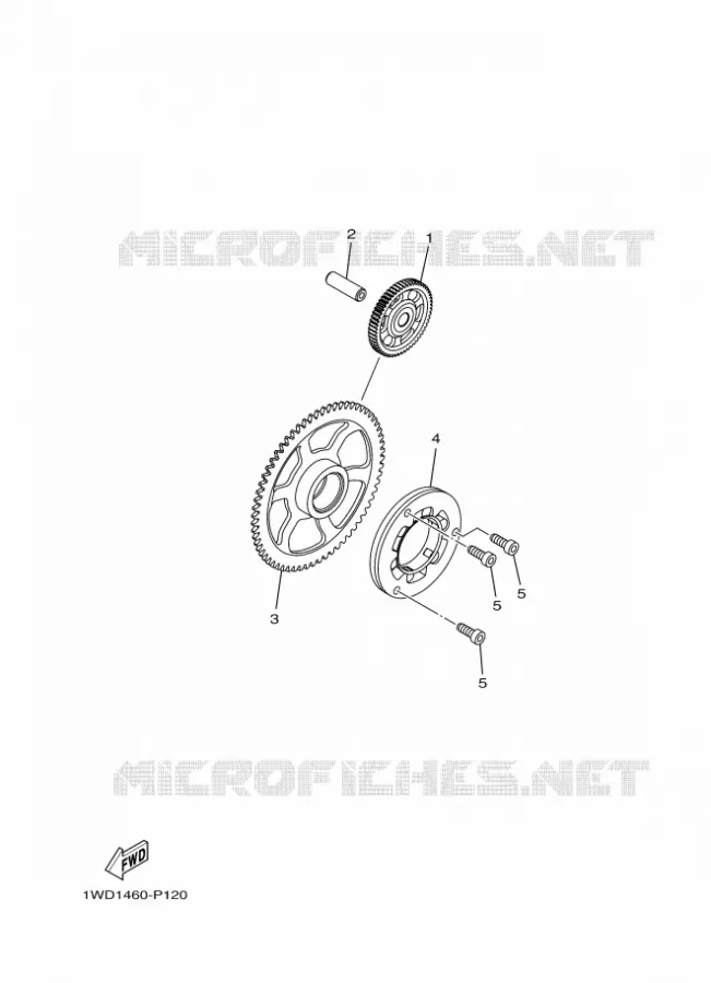 EMBRAYAGE DE DEMARREUR Yamaha MOTO 300 2016 R3  YZF-R3A