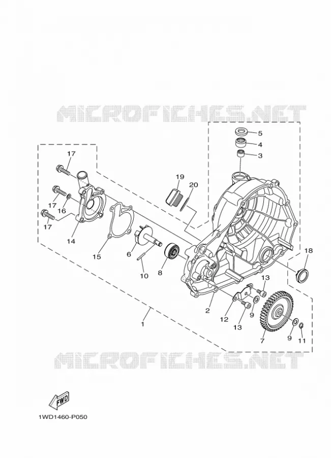 POMPE A EAU / DURITES Yamaha MOTO 300 2016 R3  YZF-R3A