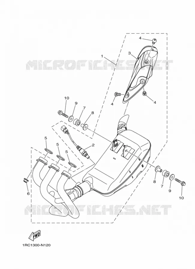 ECHAPPEMENT Yamaha MOTO 900 2016 MT  MT09