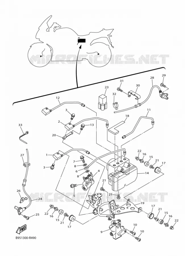PARTIE ELECTRIQUE 3 Yamaha MOTO 1300 2016 FJR  FJR1300-AS