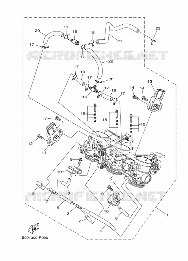 ADMISSION Yamaha MOTO 850 2017 MT  MTN850-A