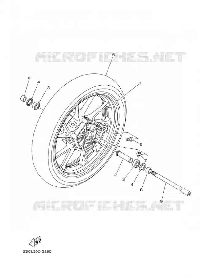 ROUE AVANT Yamaha MOTO 850 2017 MT  MTN850-A