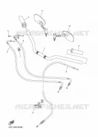 GUIDON ET CABLES pour Yamaha XVS950CU 2016