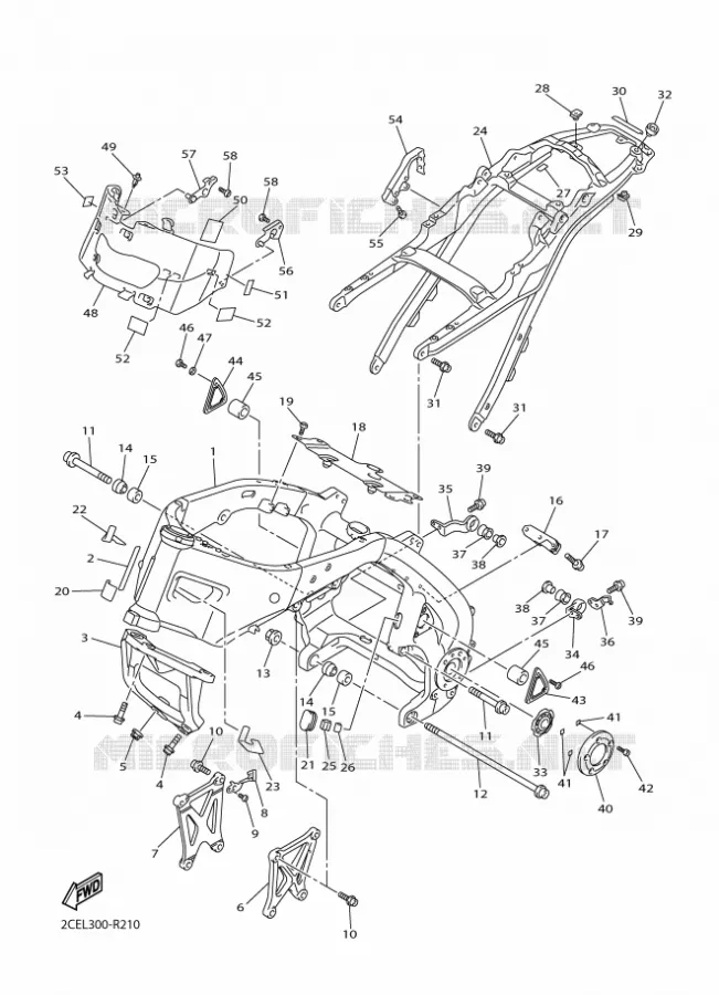 CADRE Yamaha MOTO 1700 2016 VMAX  VMX17VMAX17
