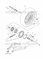 ROUE ARRIERE pour Yamaha MT 2016