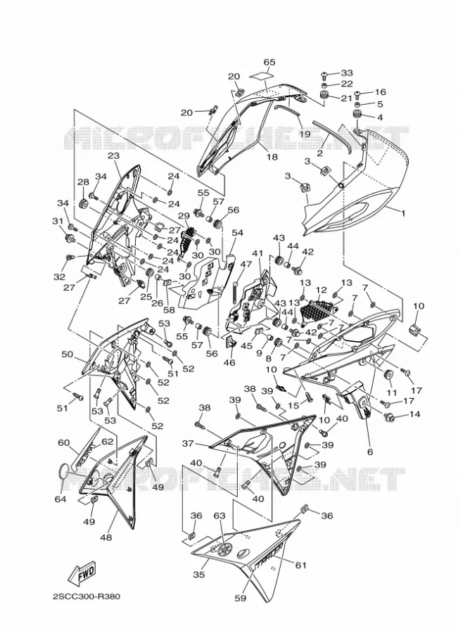 CAPOT Yamaha MOTO 900 2016 MT  MT09TRA