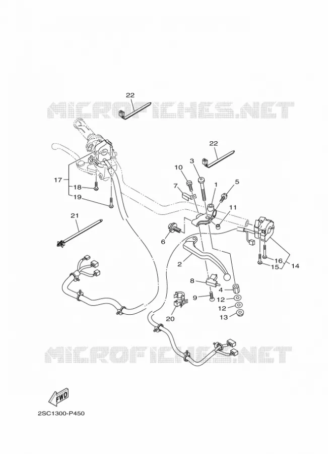 COMMODO / LEVIER Yamaha MOTO 900 2016 MT  MT09TRA