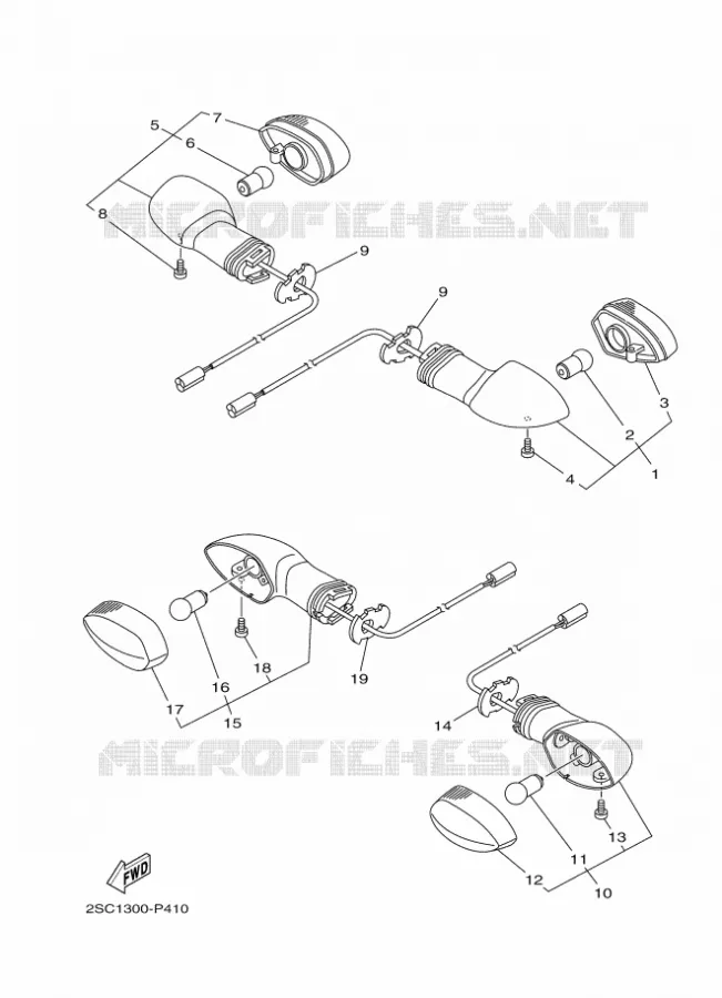 CLIGNOTANT Yamaha MOTO 900 2017 TRACER  MT09TRA
