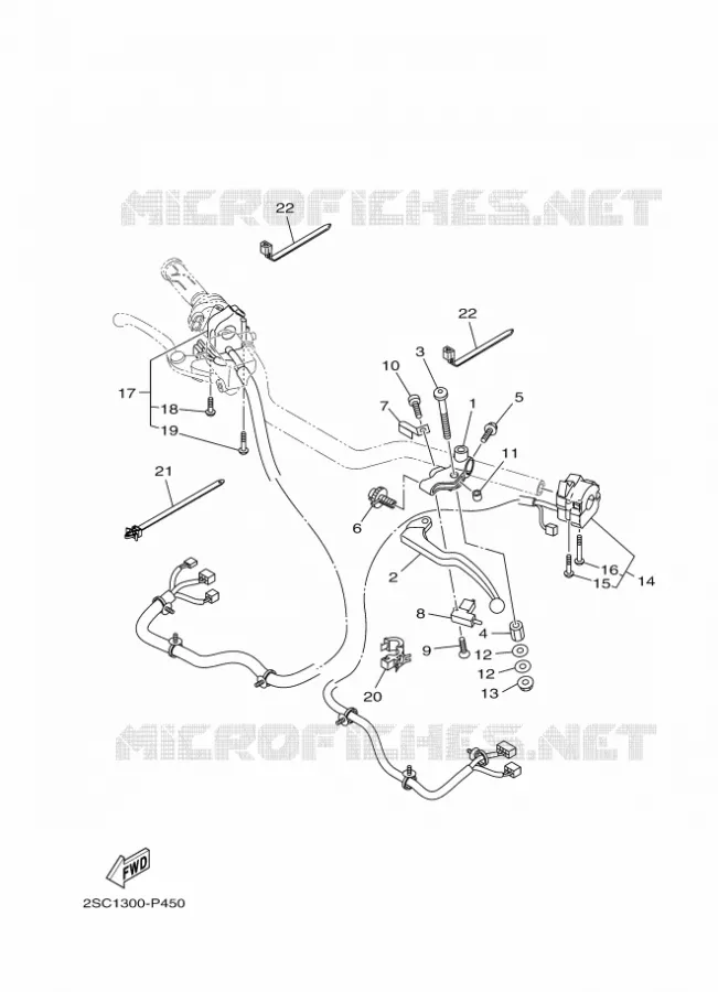 COMMODO / LEVIER Yamaha MOTO 900 2017 TRACER  MT09TRA
