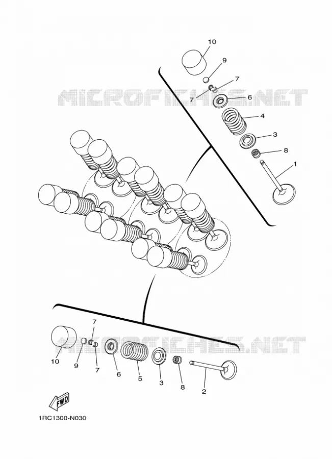 SOUPAPE Yamaha MOTO 900 2016 MT  MT09