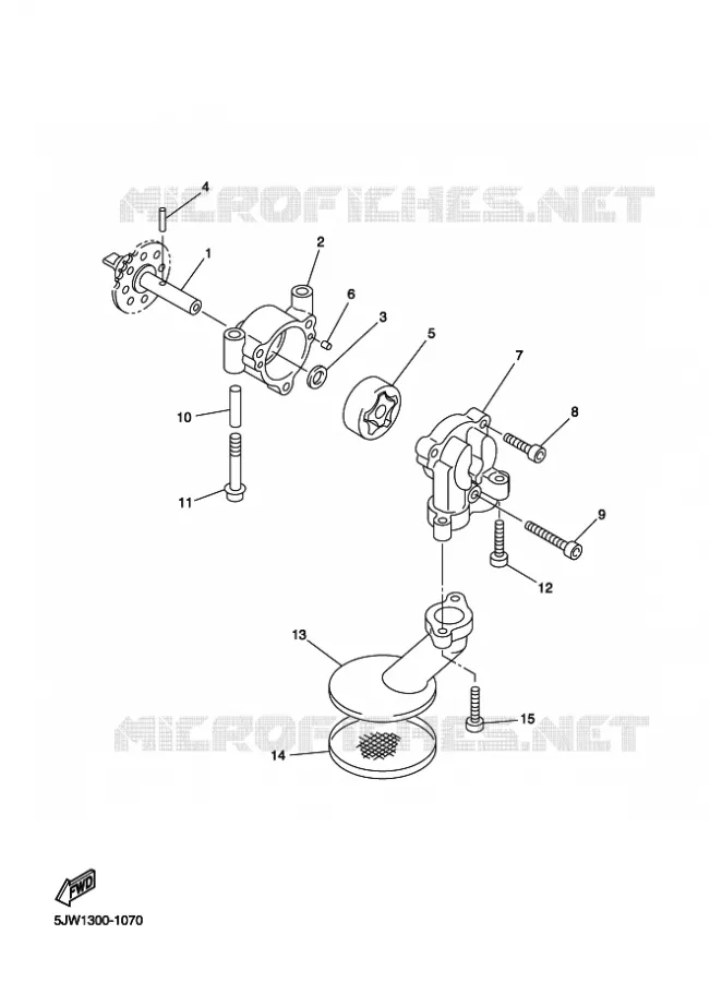 POMPE A HUILE Yamaha MOTO 1300 2016 FJR  FJR1300-AS