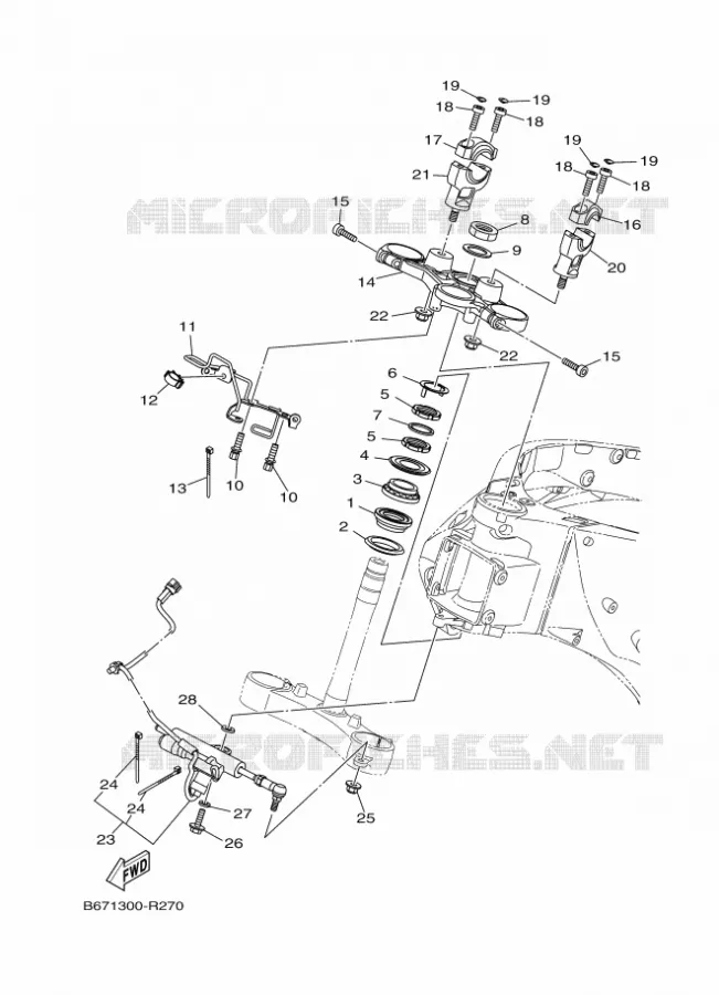DIRECTION Yamaha MOTO 1000 2017 MT  MTN1000D