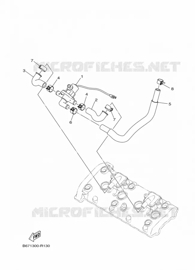 SYSTÈME D'ADMISSION D'AIR AIS Yamaha MOTO 1000 2017 MT  MTN1000D