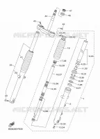 FOURCHE pour Yamaha XVS950CR 2015