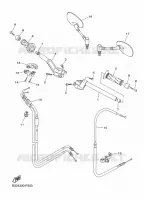 GUIDON ET CABLES pour Yamaha XVS950CR 2015