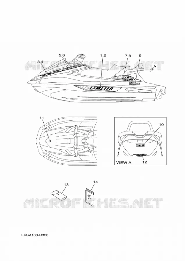 EMBLEME Yamaha WAVERUNNER 1050 2017 VX  VX1050F-S