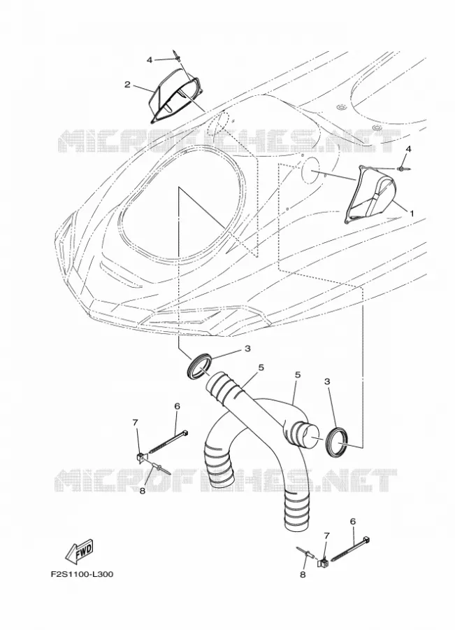 VENTILATION Yamaha WAVERUNNER 1800 2017 FX  FC1800B-S