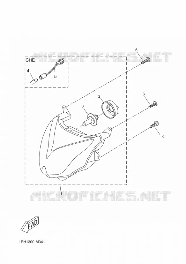 PHARE  Yamaha SCOOTER 50 2016 AEROX 4  NS50F