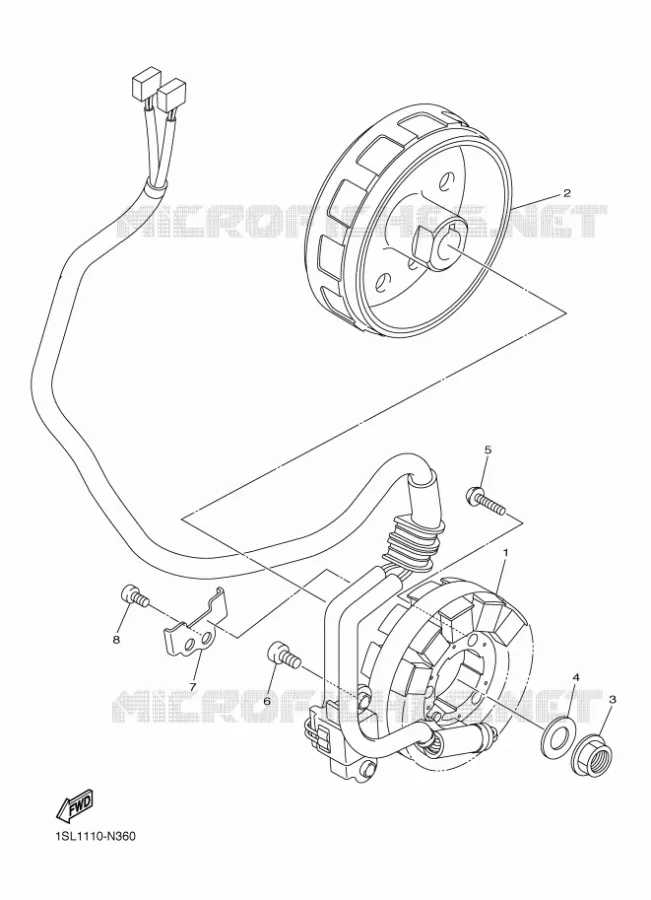 ALLUMAGE Yamaha MOTO 250 2018 YZF  YZ250F