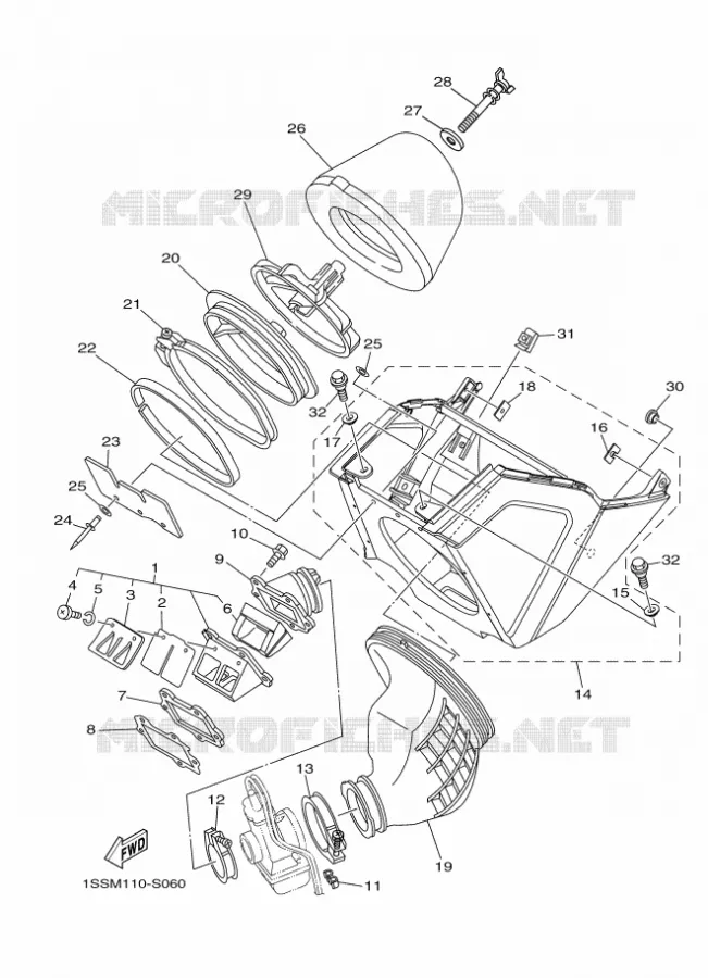 ADMISSION Yamaha MOTO 250 2018 YZ  YZ250
