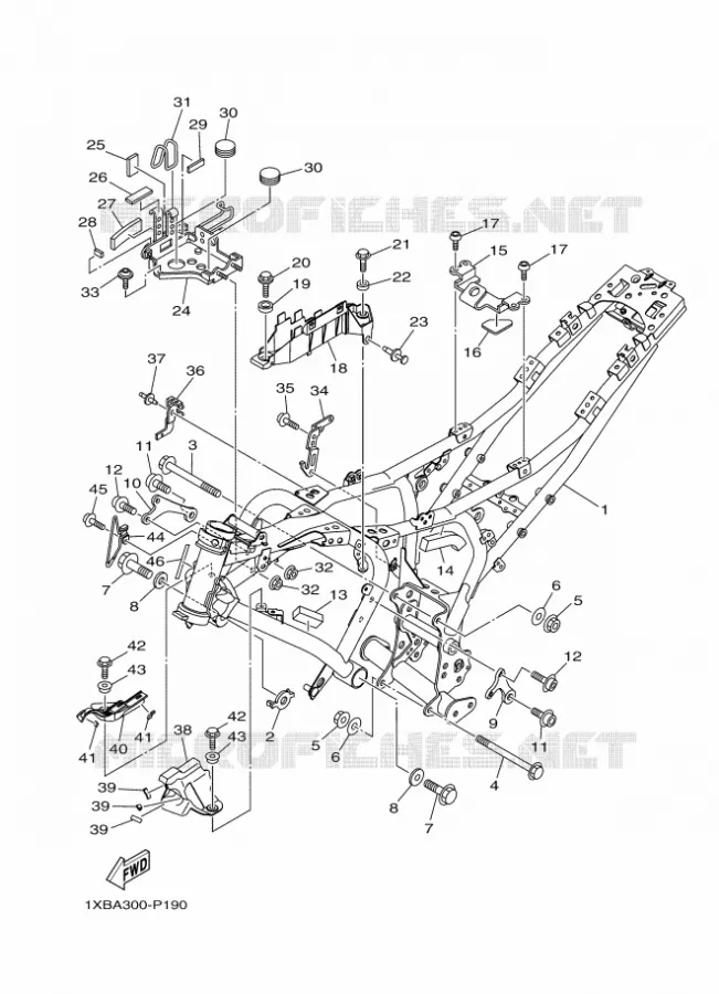 CADRE Yamaha MOTO 700 2016 MT  MT07A