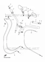 GUIDON ET CABLES pour Yamaha XVS 2015