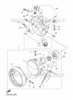 PHARE  pour Yamaha XVS 2015