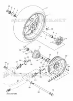 ROUE ARRIERE pour Yamaha XVS 2015