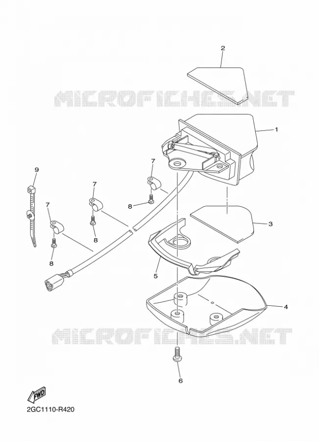 FEU ARRIERE Yamaha MOTO 450 2018 WRF  WR450F