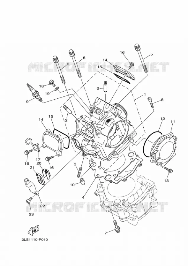 CULASSE Yamaha QUAD 700 2018 RAPTOR  YFM700R