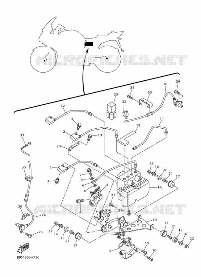 PARTIE ELECTRIQUE 3 Yamaha MOTO 1300 2016 FJR  FJR1300-AE