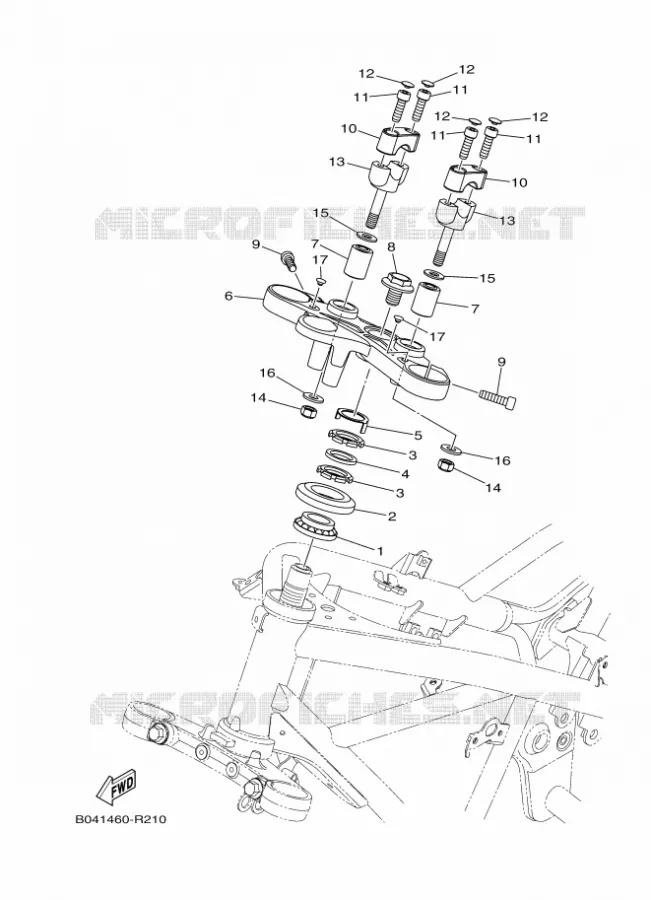 DIRECTION Yamaha MOTO 300 2018 MT  MTN320-A