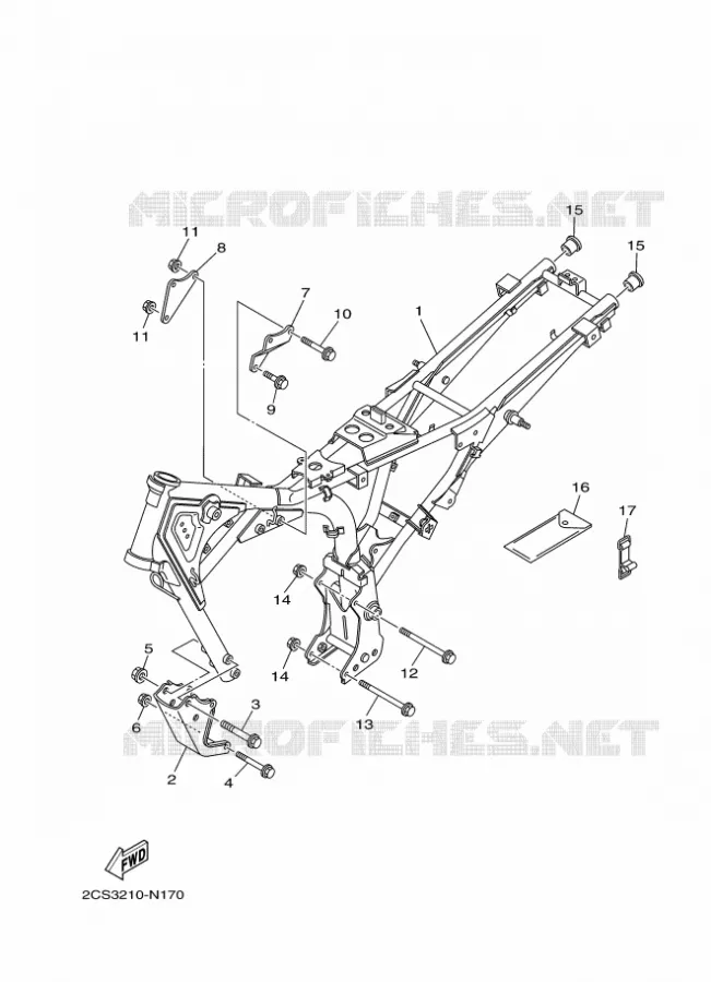 CADRE Yamaha MOTO 125 2017 YB  YB125