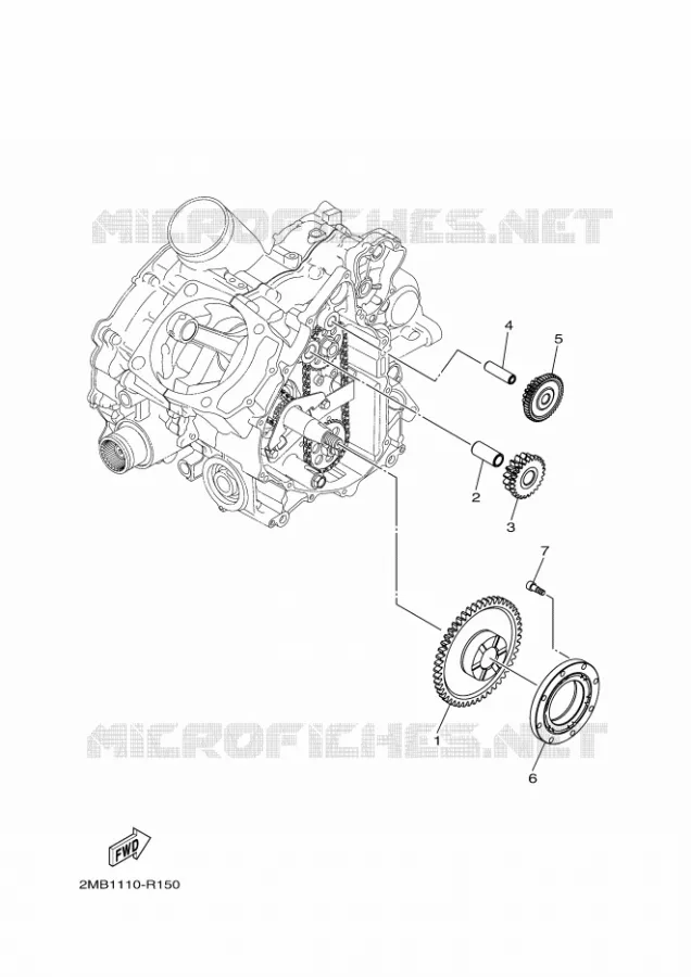 EMBRAYAGE DE DEMARREUR Yamaha SIDE BY SIDE 700 2017 WOLVERINE  YXE700E