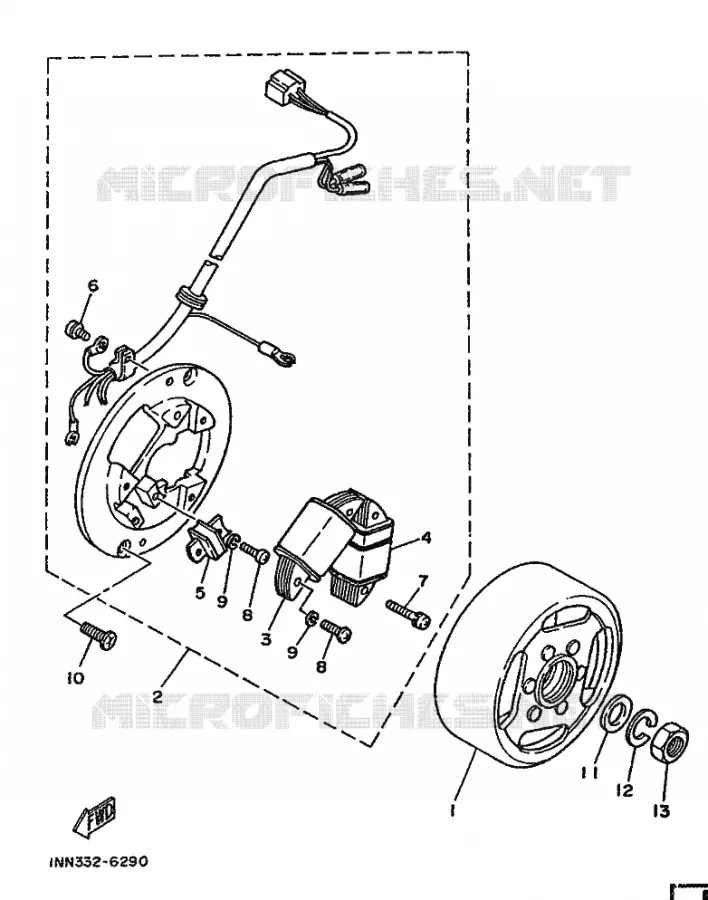 ALLUMAGE Yamaha MOTO 50 1987 DT  DT50M