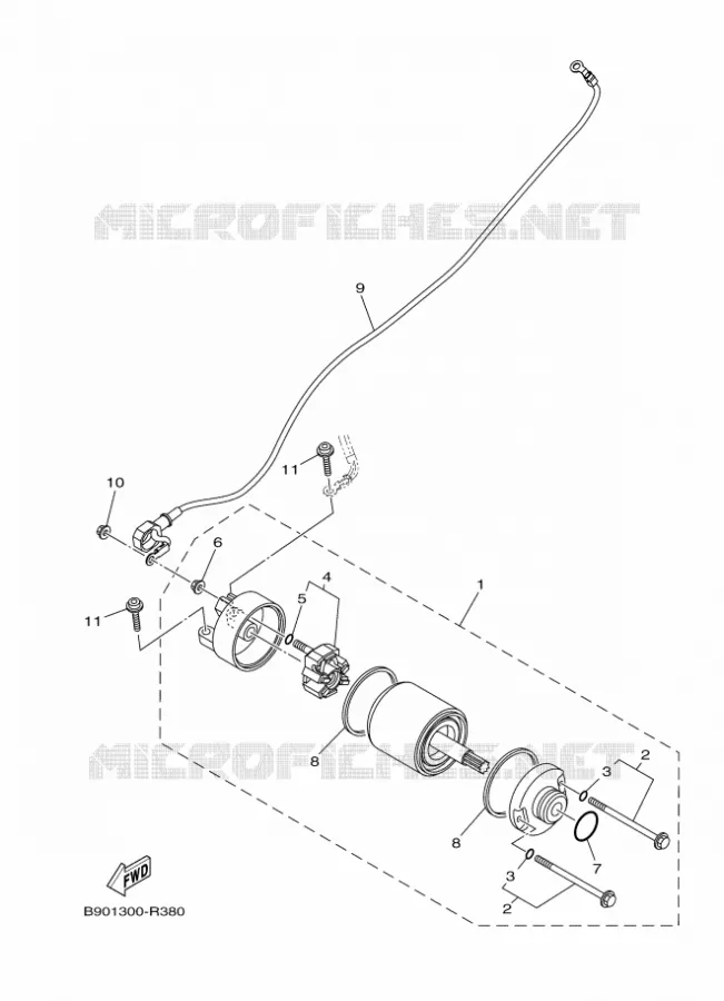 DEMARREUR Yamaha MOTO 900 2017 XSR  MTM850