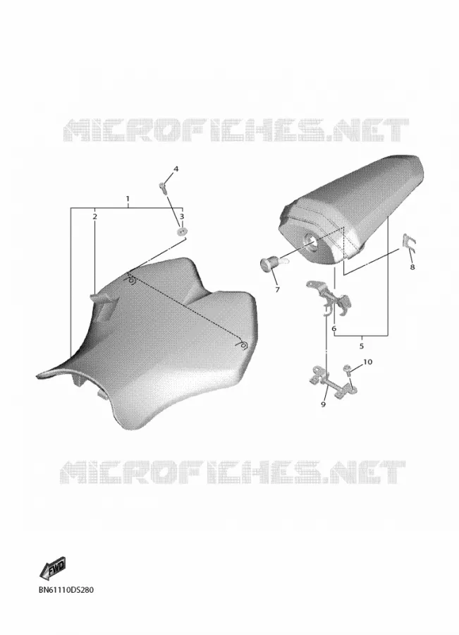 SELLE Yamaha MOTO 600 2017 R6  YZF600